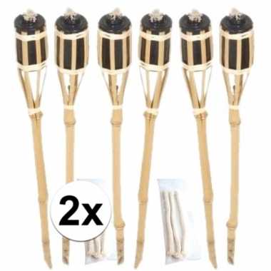 12x tuinfakkel inclusief lont