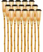 15x buiten tuin led fakkels bodi solar verlichting 515 cm vlam