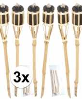 18x tuinfakkel inclusief lont