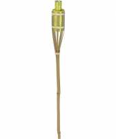 Bamboe tuinfakkel geel 65 cm