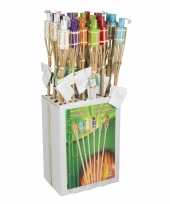 Bamboe tuinfakkel wit 90 cm